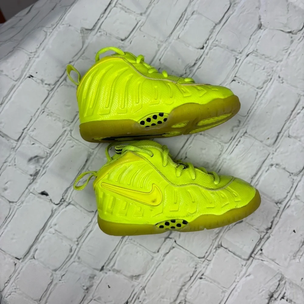 Nike Air Foamposite Little Posite Pro Volt CW1593-702 Size 6C